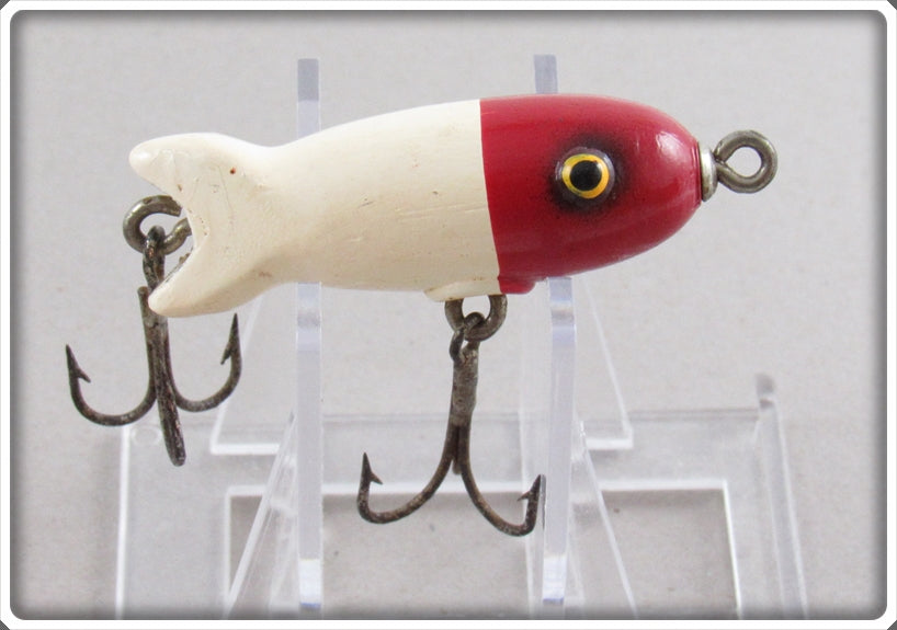 Vintage Paw Paw Red Head White Body Guppy Lure