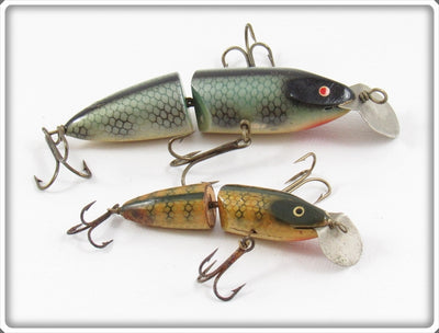 Vintage Unknown Possibly Swedish Three Hook Minnow Lure Pair