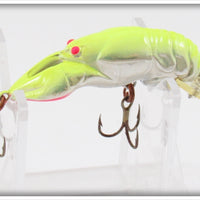 Rebel Chrome & Chartreuse Crawdad Shallow Floater Lure