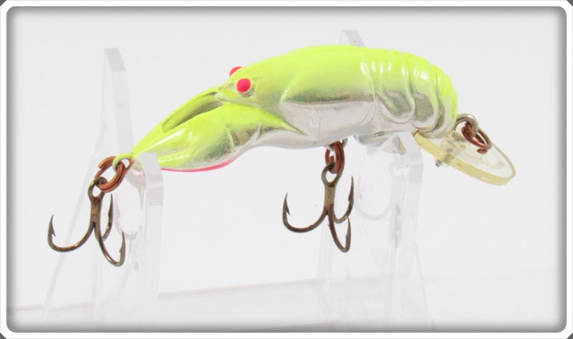 Rebel Chrome & Chartreuse Crawdad Shallow Floater Lure