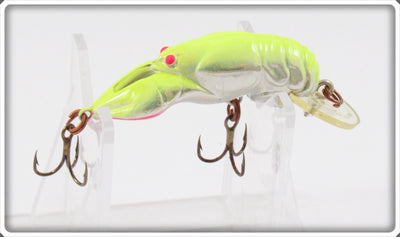 Rebel Chrome & Chartreuse Crawdad Shallow Floater Lure