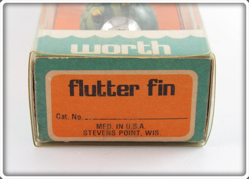 Vintage Worth Green With Yellow Spots Flutter Fin Lure In Box For Sale ...