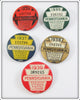 Lot Of Five Vintage 1930's Pennsylvania Fishing License Pins