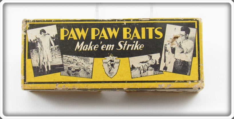 Vintage Paw Paw Baits Make 'Em Strike Box Lid