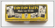 Vintage Paw Paw Baits Make 'Em Strike Box Lid