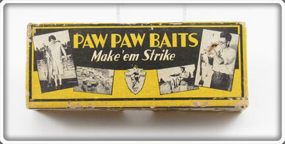 Vintage Paw Paw Baits Make 'Em Strike Box Lid
