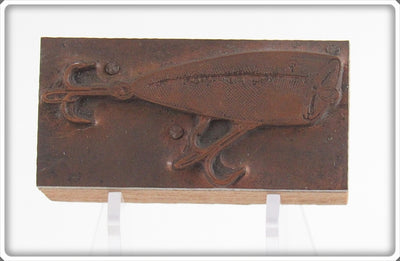 Vintage Creek Chub Plunker Printer's Block