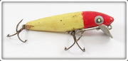 Vintage Kimmich Bait Company Red & White Swimming Minnow Lure
