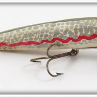 Vintage Kimmich Bait Silver Spotted Swimming Minnow Lure