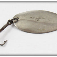Vintage William H James No. 4 Spoon Lure