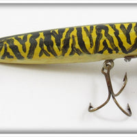 Vintage Kimmich Bait Company Yellow Black Stripes Swimming Minnow Lure