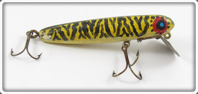 Vintage Kimmich Bait Company Yellow Black Stripes Swimming Minnow Lure