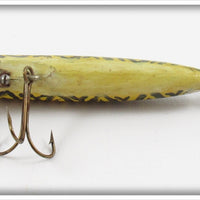 Kimmich Bait Company Yellow Black Stripes Swimming Minnow