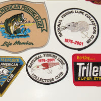 Lot Of 38 Patches: NFLCC, Lures, Fishing Clubs, Etc