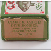 Creek Chub Silver Flash Dive Bomber Kreeker In Box 6618