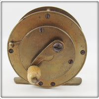 Vintage Early Unknown Brass Reel 