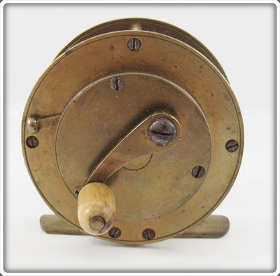 Vintage Early Unknown Brass Reel 