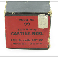 Paul Bunyan Model 66 Casting Reel In No 99 Box