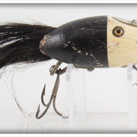 Vintage Creek Chub Black White Head Dinger 5611 Special Lure