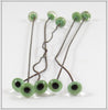 Lot Of 10 Green Glass Eyes For Lure Making, Repair Or Replacement A10