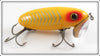 Arbogast Yellow Shore Yellow Belly Wood Jitterbug In Intro Box