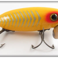 Arbogast Yellow Shore Yellow Belly Wood Jitterbug In Intro Box