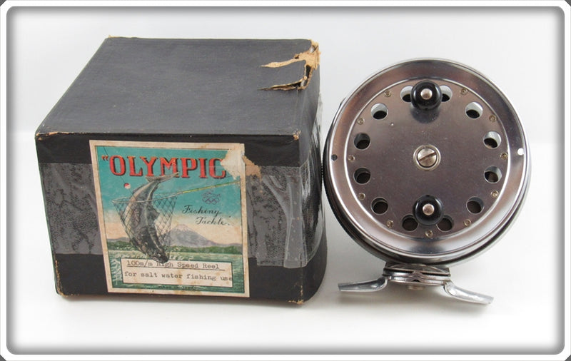 Vintage Ueno Seiko Co Olympic 100M Reel In Box For Sale | Tough Lures