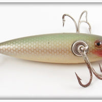 Pflueger Natural Chub Scale Three Hook Neverfail Minnow Lure