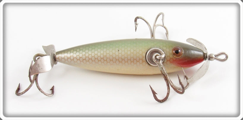 Pflueger Natural Chub Scale Three Hook Neverfail Minnow Lure