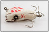 South Bend White & Red Vacuum Bait