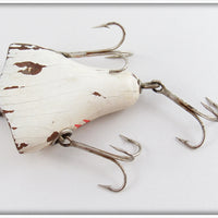 South Bend White & Red Vacuum Bait