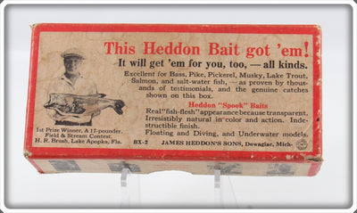 Vintage Heddon Unmarked Empty Brush Box