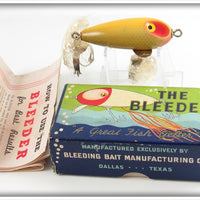 Vintage Bleeding Bait Mfg Perch Bubbler Bleeder Lure In Box 