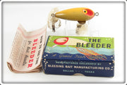 Vintage Bleeding Bait Mfg Perch Bubbler Bleeder Lure In Box 