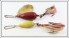 Vintage H.C. Brush Yellow and Red Float Trolling Spoon