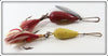 H.C. Brush Yellow and Red Float Trolling Spoon Pair