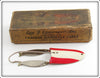 Lou J Eppinger Inc Red & White Dardevle Klinker Lure In Box