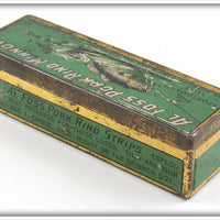 Al Foss Red & White No. 4 Oriental Wiggler In Green Tin