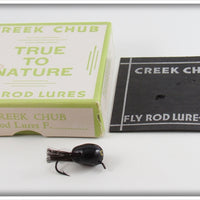 Creek Chub Black Trout Size Fly Rod Dingbat In Unmarked Box