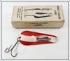 Vintage Percy Haver Red & White Bright Twin Lure In Box