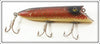 Vintage Heddon Red Scale Head On Basser Lure 8509H