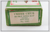 Creek Chub Red Side Husky Dingbat End Label Empty Box 5305