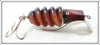 Vintage Zink Artificial Bait Co Brown and Black Zink Screwtail Lure