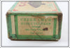 Vintage Creek Chub Silver Flash Husky Plunker Empty End Label Box 5818