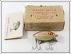 C.A. Clark Mfg Co Yellow Fin Chub Water Scout Lure In Early White Box