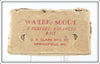 C.A. Clark Mfg Co Yellow Fin Chub Water Scout In Early White Box