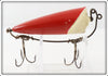 Vintage Bite Em Bate Co Red and White Rotating Bait