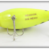 Heddon Coachdog Fluorescent Yellow Big Hedd In Box 9330 CDF