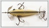 Pflueger White Blended Green Back Three Hook Neverfail Minnow