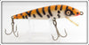 Vintage Heddon Orange Tiger Big Tiger Lure 1040 TG 